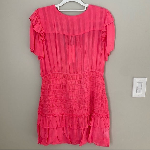NWT LoveShackFancy Rena Smocked MiniDress Mini Dress size L - Picture 11 of 16